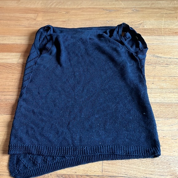 Black sweater project cover up  sweater - Picture 7 of 8